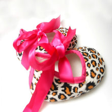 0-18M Toddler Baby Girls Leopard Ribbon Soft Sole Crib Shoes Sneaker Infant First Walkers