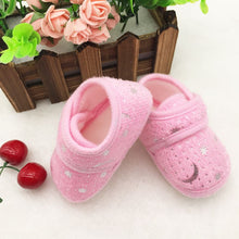 0-18Months Cute Infants Bay Boys Girls Shoes Cotton Crib Shoes Star Print First Walkers