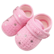 0-18Months Cute Infants Bay Boys Girls Shoes Cotton Crib Shoes Star Print First Walkers