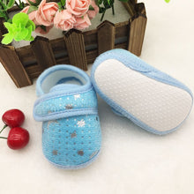 0-18Months Cute Infants Bay Boys Girls Shoes Cotton Crib Shoes Star Print First Walkers