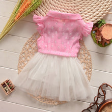 0-4Y Flower Baby Kids Girls Princess Tulle Dress Bowknot Party Shirt Tutu Dresses