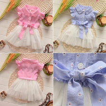 0-4Y Flower Baby Kids Girls Princess Tulle Dress Bowknot Party Shirt Tutu Dresses