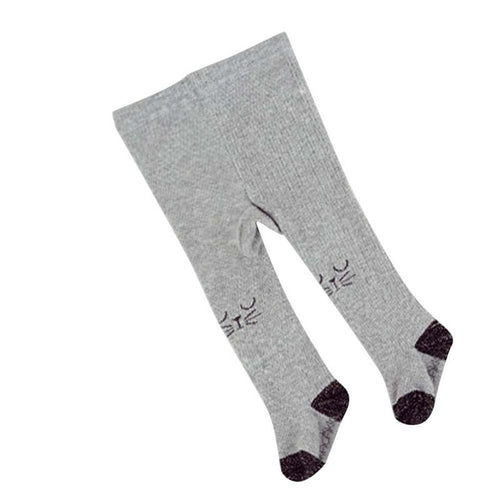 0-7Years Baby Girl Kids Cat Print Hosiery Pantyhose Pants Stockings Hose Tights 4Colors