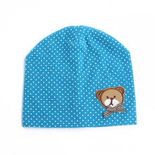 0-9M Lovely Infant Baby Boys Girls Bear Dots Pattern Cotton Cap Beanie Hats 9 Colors