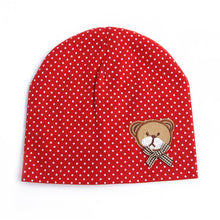 0-9M Lovely Infant Baby Boys Girls Bear Dots Pattern Cotton Cap Beanie Hats 9 Colors