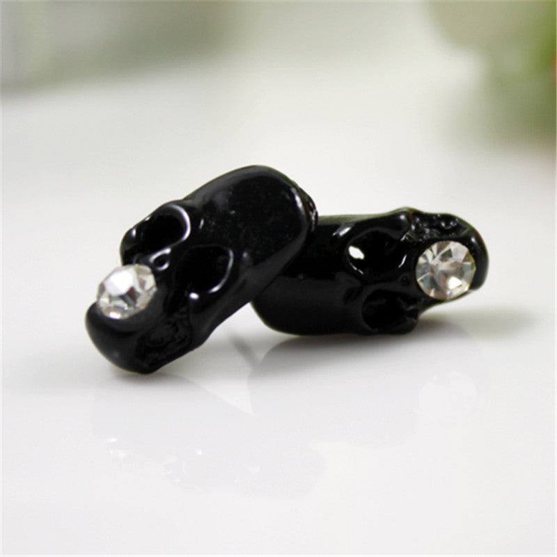 Skeleton Earring for Women Rhinestone Crystal Stud Earrings