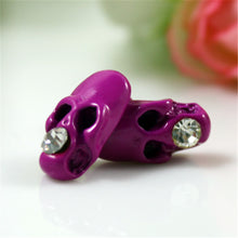 Skeleton Earring for Women Rhinestone Crystal Stud Earrings