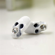 Skeleton Earring for Women Rhinestone Crystal Stud Earrings