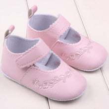 born 0-12 Months Baby Girls PU Leather Shoes Princess Flower Crib Outdoor Kids Shoes