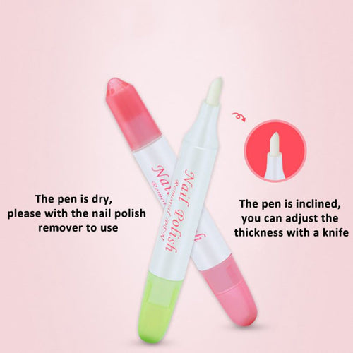 Nail Art Corrector Pen Remove Mistakes 3 Tips est Nail Polish Corrector Pen Cleaner Erase Manicure PY2