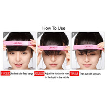 1 Set Women Girls Kids Bangs Hair Clip Accessories Cutting Tools DIY Bangs Clippers Trimmer Level Instrument Ruler