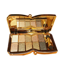 10 Colors Diamond Glitter Eyeshadow Eye Shadow Palette Makeup Cosmetic Brush Set Tools Paleta De Maquiagem PY2
