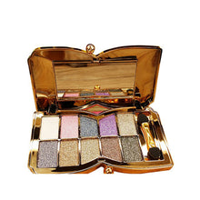 10 Colors Diamond Glitter Eyeshadow Eye Shadow Palette Makeup Cosmetic Brush Set Tools Paleta De Maquiagem PY2