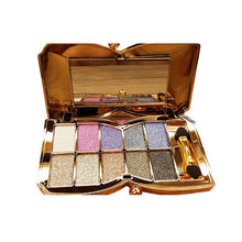 10 Colors Diamond Glitter Eyeshadow Eye Shadow Palette Makeup Cosmetic Brush Set Tools Paleta De Maquiagem PY2