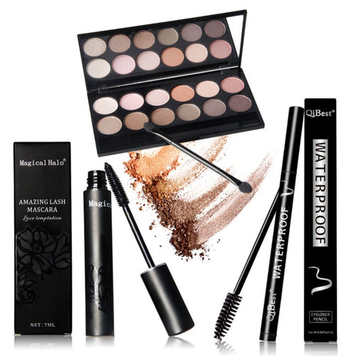 12 Colors Professional Nude Eyeshadow Palette Makeup Matte Eye Shadow Palette +Eyes Makeup+ Eyes pen + 12pcs brush