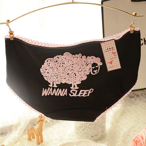 13 Color Underwear Women Cartoon Briefs Girl Cute Cotton Comfort Underpants Candy Color Women Panties PY3