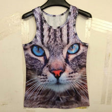 15 Styles  Men 3D Animals Pharaoh Print T-shirt Tee Blouse Tops Leasure Waistcoat Vest