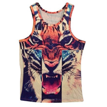 15 Styles  Men 3D Animals Pharaoh Print T-shirt Tee Blouse Tops Leasure Waistcoat Vest