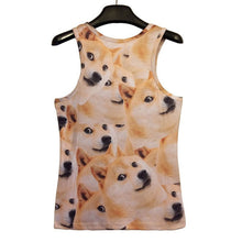 15 Styles  Men 3D Animals Pharaoh Print T-shirt Tee Blouse Tops Leasure Waistcoat Vest