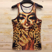 15 Styles  Men 3D Animals Pharaoh Print T-shirt Tee Blouse Tops Leasure Waistcoat Vest