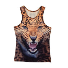 15 Styles  Men 3D Animals Pharaoh Print T-shirt Tee Blouse Tops Leasure Waistcoat Vest