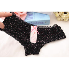16 Colors Women Rainbow Bowknot Boyshorts Sexy Dot Underwear Women Lace Ruffles Sheer Panties Butt Lifter Briefs PY3