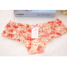 16 Colors Women Rainbow Bowknot Boyshorts Sexy Dot Underwear Women Lace Ruffles Sheer Panties Butt Lifter Briefs PY3