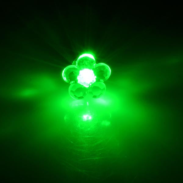 Flower Shape LED Earring Light Up Bling Ear Studs Earrings Dance Party