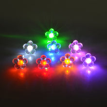 Flower Shape LED Earring Light Up Bling Ear Studs Earrings Dance Party
