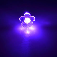Flower Shape LED Earring Light Up Bling Ear Studs Earrings Dance Party