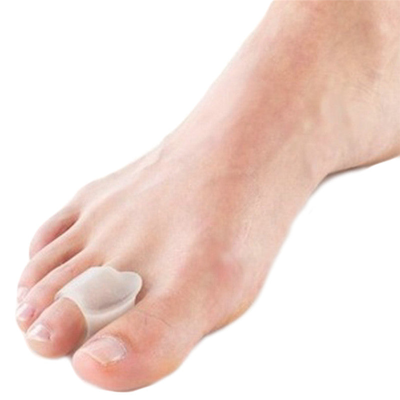 s Clear Gel Toe Hallux Valgus Separator Toe Bunion Protector Foot Care Pads