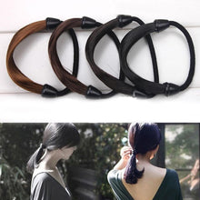 2pcs Lady Women Braid/Straight Wig Elastic Headband Hair Band Rope Scrunchie Hairband Ponytail