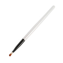 Elite Angled Eyebrow Makeup Brushes White Handle Eye Liner Brow Blush Beauty Tools Maquillaje