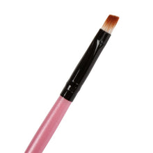 Elite Angled Eyebrow Makeup Brushes White Handle Eye Liner Brow Blush Beauty Tools Maquillaje