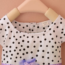 2-4Years Lovely Baby Girls Kids Princess Dress Polka Dots Butterfly One-piece Dresses