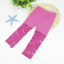 2-7Y Baby Girls Legging Pants Lace Modal Legging Kids Ballet Dance Cropped Capris Pants