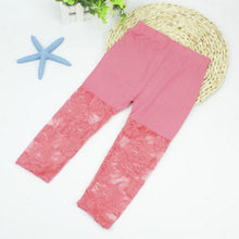 2-7Y Baby Girls Legging Pants Lace Modal Legging Kids Ballet Dance Cropped Capris Pants