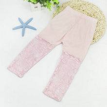 2-7Y Baby Girls Legging Pants Lace Modal Legging Kids Ballet Dance Cropped Capris Pants