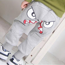 2-7Years Cute Bird Pattern Pants Kids Boys Toddler Cotton Warm Harlan Pants Trousers