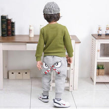 2-7Years Cute Bird Pattern Pants Kids Boys Toddler Cotton Warm Harlan Pants Trousers