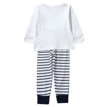 2 Pieces Toddler Kids Baby Boys Clothes Sets Cotton Long Sleeve Tops + Stripe Pants Trousers Outfit Children Clothing Set 0-4Y