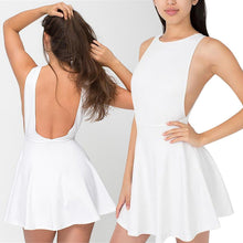 American Vintage High Waist Sexy Thin Strap Halter A-line Sleeveless Dress