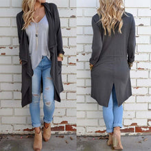 Women Long Sleeve Knitted Cardigan Loose Sweater Outwear Jacket Coat Sweater Tops Trench