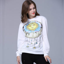 Women Plus  hoodies Animal Flower printed Casual Sweatshirt Hoody Sudaderas Sweatshirt Pullovers