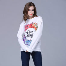 Women Plus  hoodies Animal Flower printed Casual Sweatshirt Hoody Sudaderas Sweatshirt Pullovers