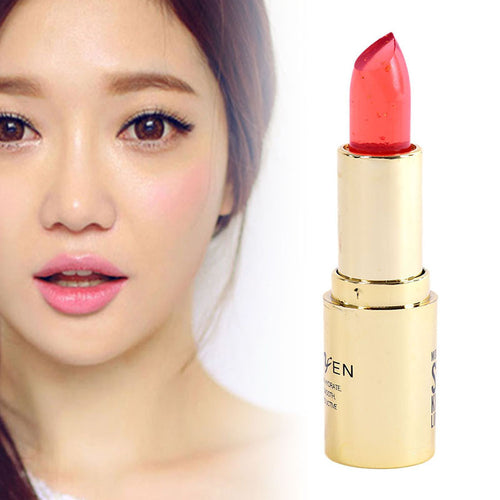Chic Lipstick Pink Magic Color-Changing Lock Color Lip Gloss Lip Tint Crystal Jelly Moisturizing Lip Stick