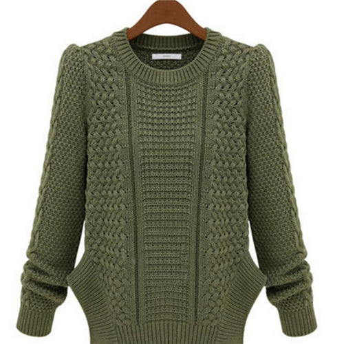Long Sleeve Casual Pullovers Women Sweaters Tops Sweaters For Women 4 Colors Women Knitwears