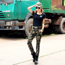 Skinny Casual Military Women Pants Camouflage Slim Overalls Army Skinny Pencil pants