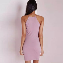 Style Women Bodycon American App Slim Sleeveless Casual Straps Dresses 5 Color