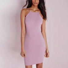 Style Women Bodycon American App Slim Sleeveless Casual Straps Dresses 5 Color